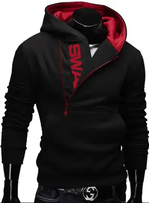 Shopmee Men's Comfortable Korean Design SWAG Printed  Hoodie