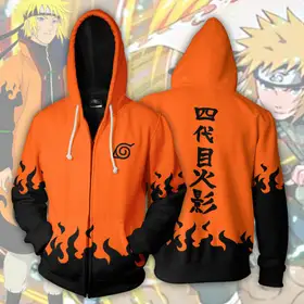 Orange Naruto Hokage  Hoodie Unisex