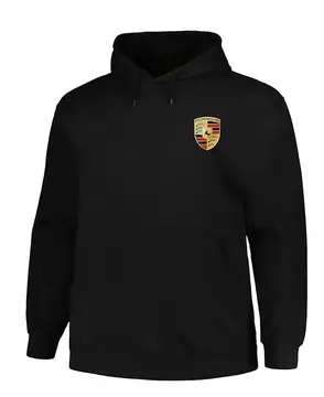 Tees Anime Hoodies for Men and Women Porsche 911 Design Hoodie Unisex Pure Cotton Casual Wear Hood Black Sweatshirt