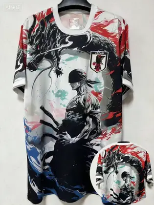 Japan One Piece Zoro Samurai Dragon Manga Style Arrival Soccer Jerseys 3d Printed T-Shirts  Kids Special Kits Unisex Fans nike ja 3