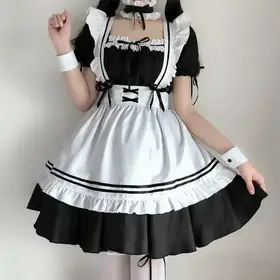 Maid Cosplay Cute Lolita Maid Costumes Women Lovely ostume Animation Show Japan Outfit Dress Plus Size Lolita