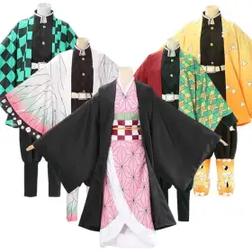 Cosplay Tanjiro Nezuko Cosplay Kids Shinobu Kostuum Japanse Anime Cartoon Halloween Kostuum Kerstcadeaus