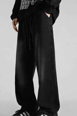 Summer Vintage Style New Retro Jeans And Cotton Both Fabric Track Pocket Elastic Comfortable Joggers Track Pants For Men | Trendy Stylish Trousers For Men