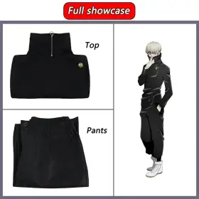 2026 New Anime Jujutsu Kaisen Toge Inumaki Cosplay Costume Wig Top Pants School Uniform Men Women