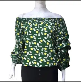 Off Shoulder Printed Top For Women