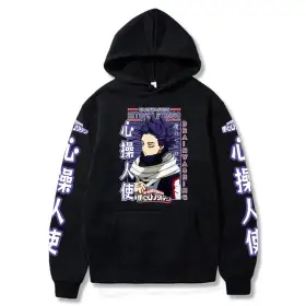 Harajuku Anime My Hero Academia Hitoshi Shinsou Cartoon Men Hoodies Boku No Hero Academia Unisex Long Sleeve Winter Sweatshirts