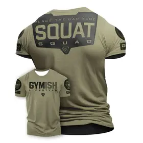 Hot selling summer men's gym training letter printed polyester micro elastic breathable round neck T-shirt outdoor sports top