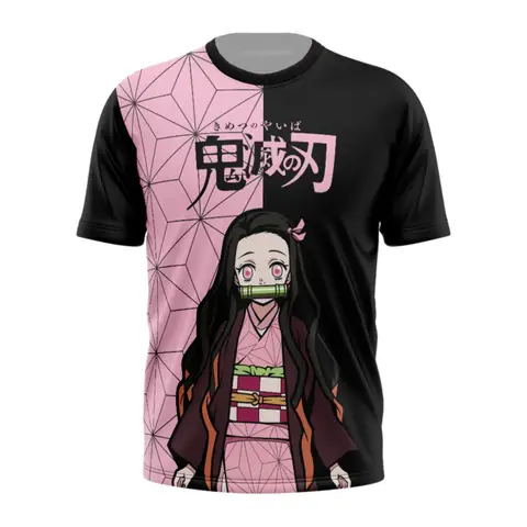 Bandai Nezuko Kamado Demon Slayer Allover Print Anime  Kids Athleisure T-Shirt Summer Quick-dry Soft Lightweight Comfy