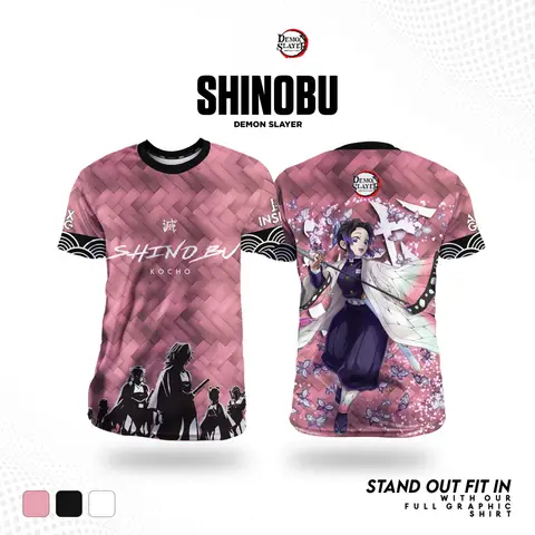 Demon Slayer Shinobu Kocho Anime Men/Woman T-Shirts 2026 New Summer Fashion Casual Round Neck Top Short-Sleeve Tee Men Kids Y2k