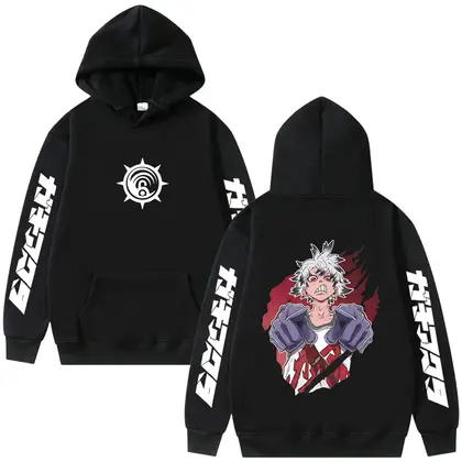 Japanese Anime Gachiakuta Rudo Hoodie Men's Women's Clothing Manga Printed Sweatshirt Long Sleeves Fleece Loose Hooded Pullover