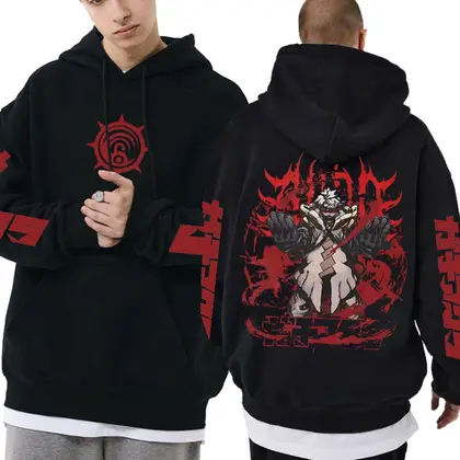 Hot Anime Gachiakuta Rudo Hoodie Men's Women's Clothing Vintage Gothic Y2k Sweatshirt Spring Long Sleeves Fleece Hooded Pullover