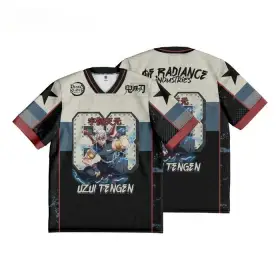 Demon Slayer Uzui Tengen Anime Series Number 68 Jersey Oversize  Baseball Hockey Outfit T-shirt Daily Unisex Tops Tees