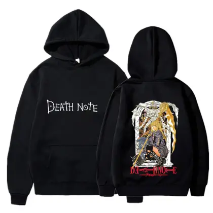 Hip Hop Anime Hoodie Hip Hop Misa Print Hooded Sweatshirts Men Women Manga Unisex Oversize Harajuku Cool Streetwear Pullover