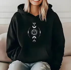 Sun and moon dreamcatcher hoodie for women