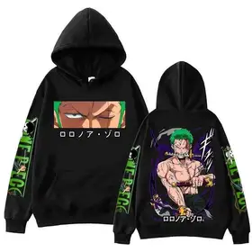 Zoro Anime Hoodie for men's and women Unisex