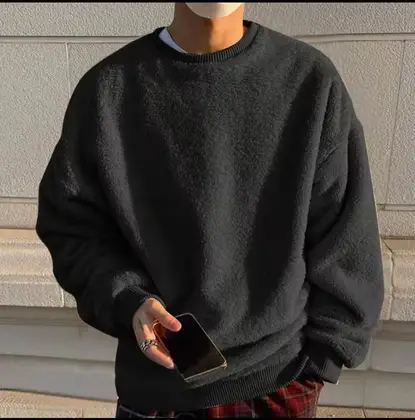 Men’s Heavy Fur Stylish Sherpa Sweatshirt For Winter