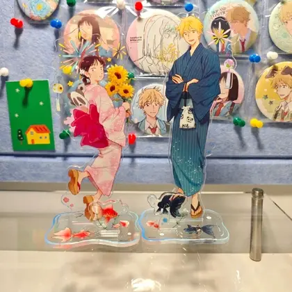 Anime Manga Skip and Loafer Cosplay Stand Model Plate Cute Shima Sousuke Iwamura Mitsumi Acrylic Desk Display Ornament