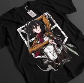 Attack on Titan Shirt - Mikasa Ackerman T-shirt - AOT T-shirt - Anime Upper Garment - Comfortable and Breathable T-shirt