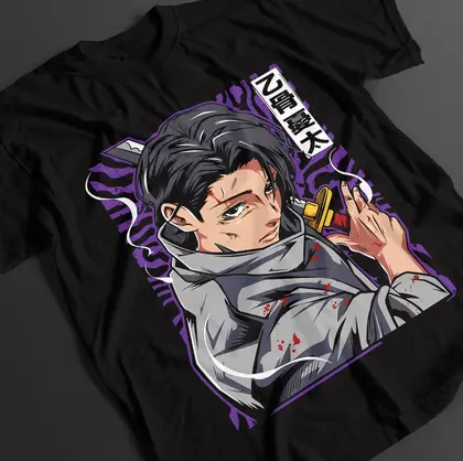 Anime Jujutsu Kaisen - JJK Yuta Okkotsu & Rika Orimoto graphic Men's T-Shirt Unisex O-Neck Cotton Short Sleeve Y2k Oversized Tee