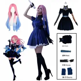 Halloween 2025  Alien Stage Mizi Cosplay Costume pour femme, robe, perruque, Anime, Halloween, carnaval, fête