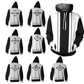Japanese Anime Bleach Cosplay Hoodies 3D Printed Sweatshirt Men/Women Long Sleeve Tracksuit Pullover Harajuku Y2k Men's Clothing nike ja 3