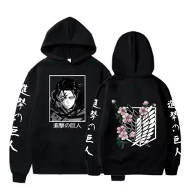 Hot Anime Attack On Titan Hoodie Graphic Hooded Men Women Clothes Autumn Warm Sweatshirt Harajuku Streetwear Tops Long Sleev