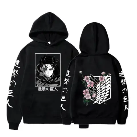 Hot Anime Attack On Titan Hoodie Graphic Hooded Men Women Clothes Autumn Warm Sweatshirt Harajuku Streetwear Tops Long Sleev