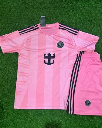 Inter Miami New Black & Green Color Away Set Jersey 24/25 Messi Club - Football Jerseys | Inter Miami Jersey Set