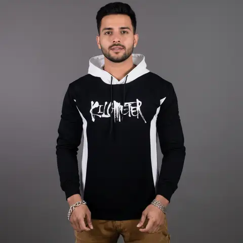 KILOMETER Printed Hoodie For Men KM HD6