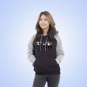 Binay Embroidery Printed Winter Multicolor Hoodie For Women - Fashion | Hoodies For Women | Women's Wear |