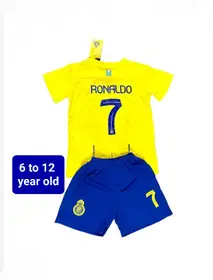 Alnassr Ronaldo No7 Printed Jersey For Kids