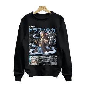 Trafalgar Law Unisex Sweatshirt - One piece Anime Printed | Fashion | Sweatshirts For Men And Women |
