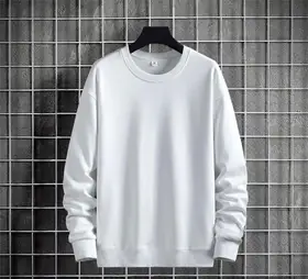 Thin Terry Cotton Summer Men Drop Shoulder Sweatshirt