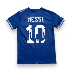 Argentina Away Kit 2022 World Cup Messi Printed