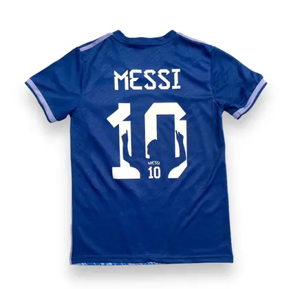 Argentina Away Kit 2022 World Cup Messi Printed