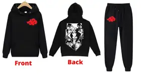 Itachi Anime Combo Printed Hoodie And Trouser For Men And Women