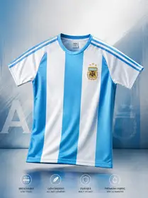 Argentina Home jersey set for men 3 stars Made in Thailand