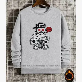 Neptrends Hustle Oversized Warm Premium Sweatshirts For Men (Winter Wear) - Fashion | Sweatshirts For Men | Men's Wear | Sweatshirts |