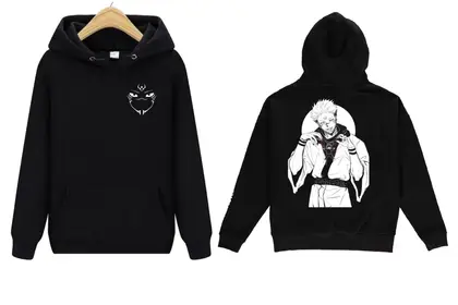 Anime Printed Hoodie For Men And Women