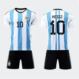 Wholesale 22 World Cup Soccer Uniform Argentina Messi C Luo   Neymar Jersey Game Training Team Uniform