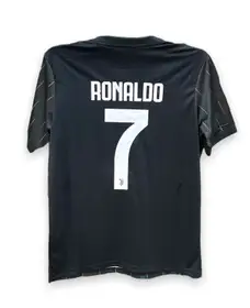 Ronaldo Printed Juventus Black Away football jersey Made In Thailand