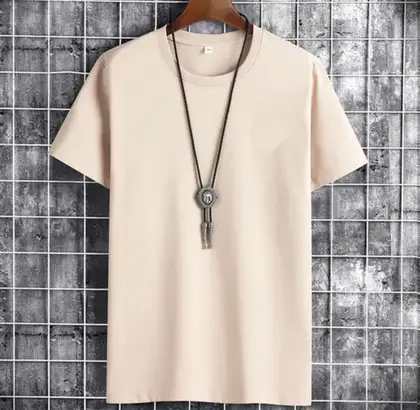 Round Neck Soft Feel Cotton T-shirt For Men