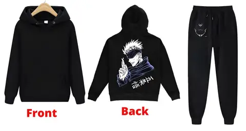 Anime Printed hoodie And Trouser  for Men And Women