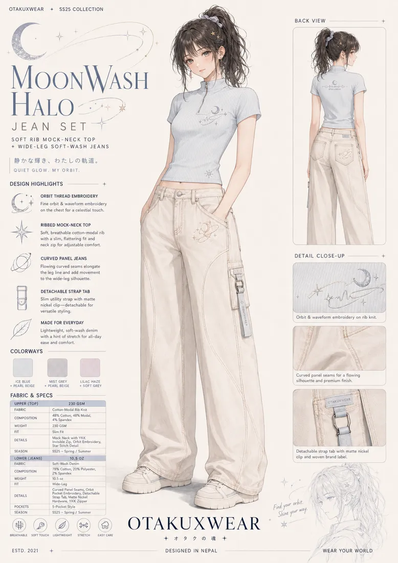 Bloom Polo Jean Set coming soon OtakuXWear drop